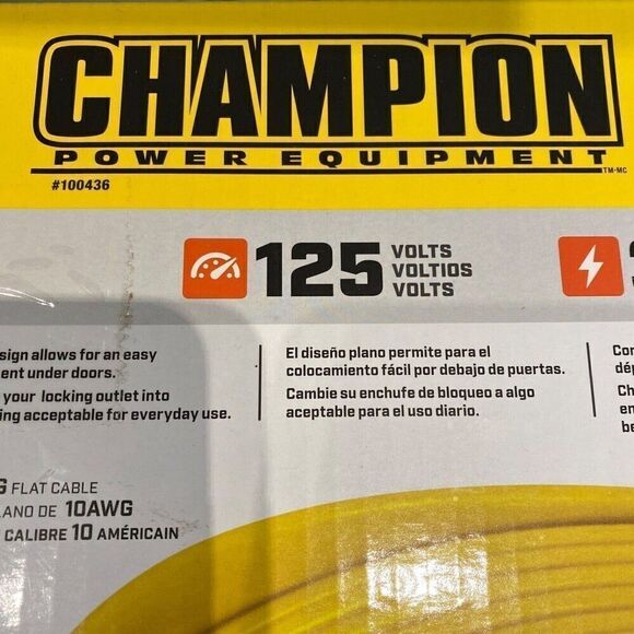 25 ft 30 Amp 125/250-Volt Duplex-Style Flat Generator Extension Cord… - Picture 2 of 6